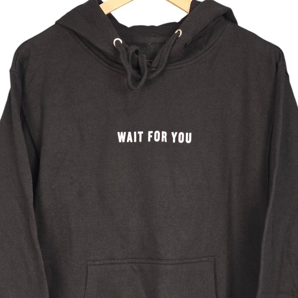 Jake Miller Hoodie Men Small Black "Wait For You" Floral Sweatshirt Concert NWOT